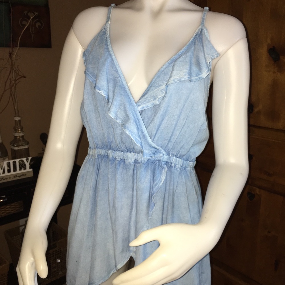 Style envy denim blouse  sz XL fit large too NWT